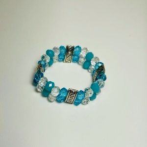 Blue Beaded Bracelet